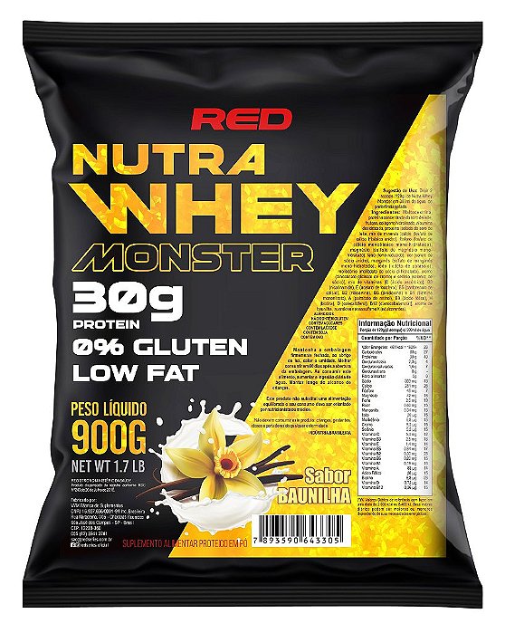 Nutra Whey Monster 900g - Refil - Red Series