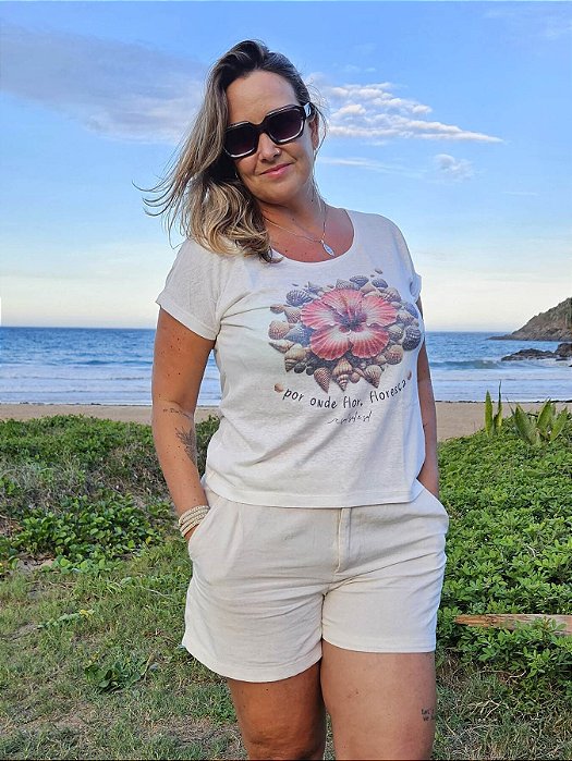 Baby Look Hibisco