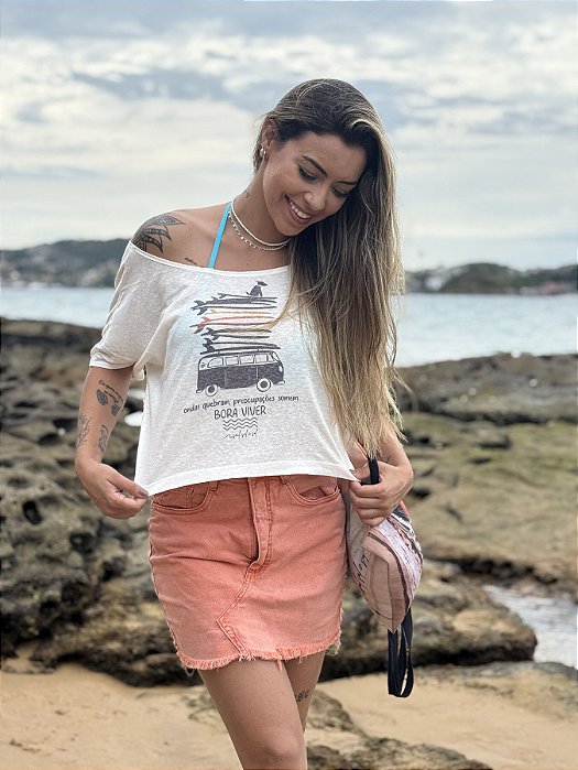 Cropped Adulto - Kombi pranchas