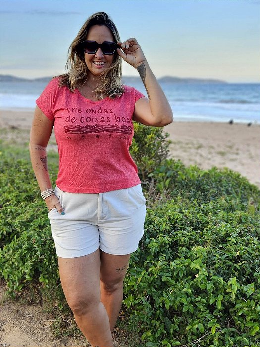 Baby Look Ondas de coisas boas
