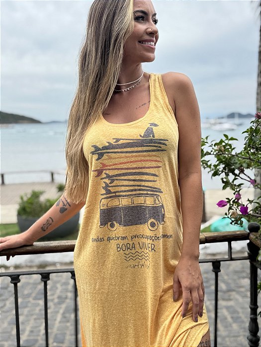 Vestido Longo - Kombi Pranchas