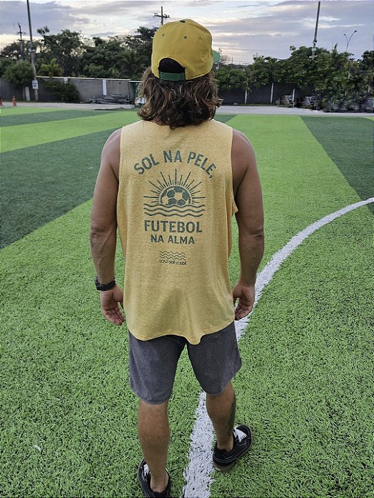 Regata Masculina Sol na Pele Futebol ma Alma
