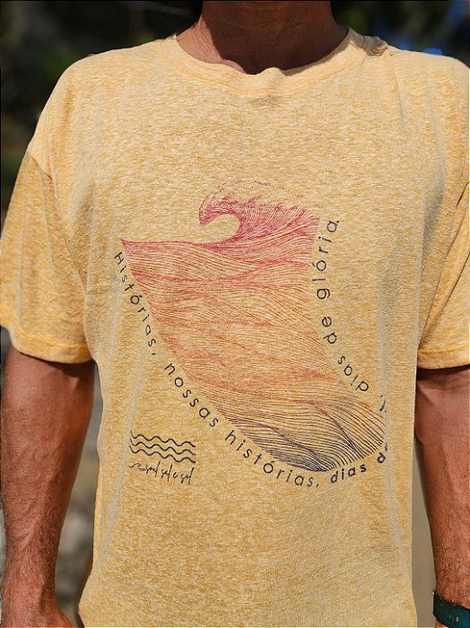 Camiseta Masculina Quilha Onda