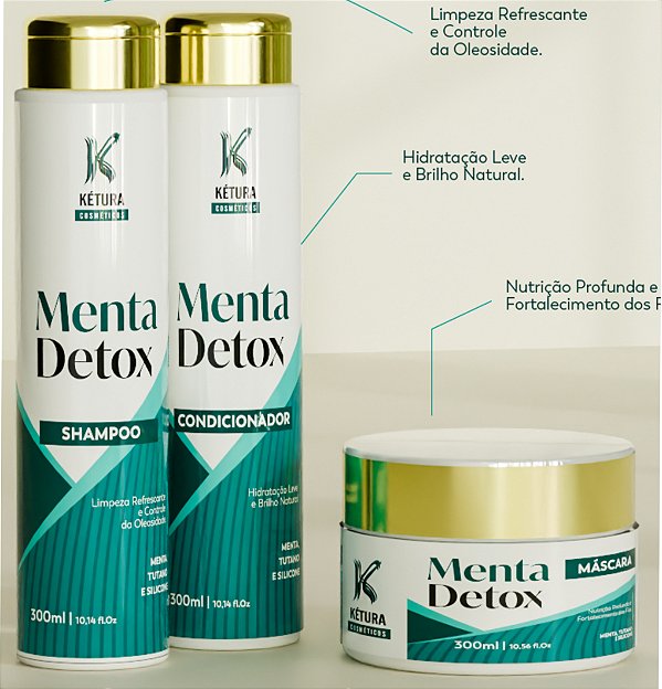 Kit Menta 300ml - 3 Passos