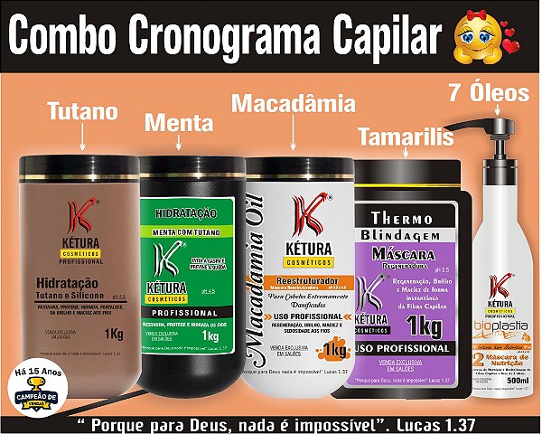 Combo Cronograma Capilar - Nutrição Completa