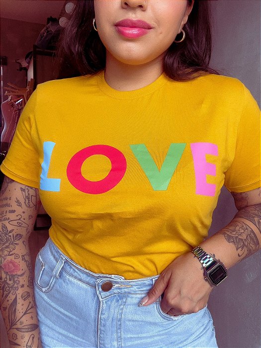 T-shirt LOVE colors