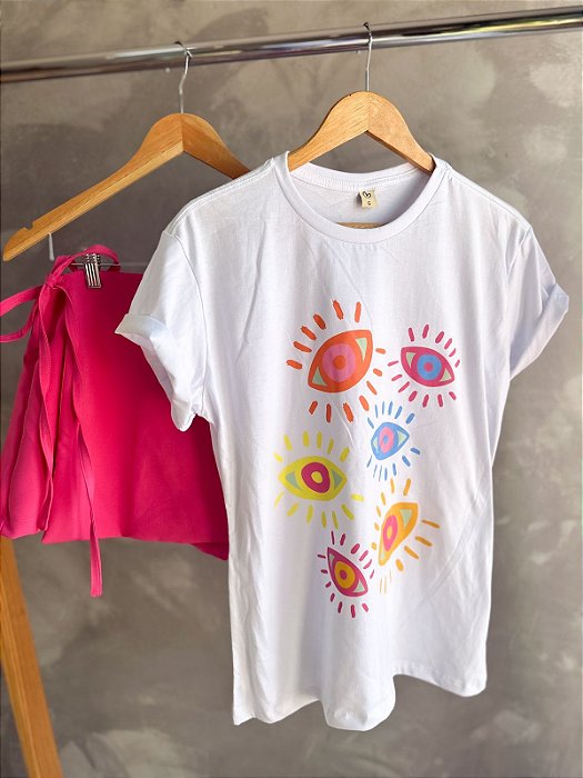 T-SHIRT OLHO GREGO COLORS