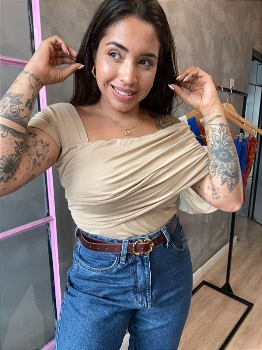 Blusa drapeada Cecilia