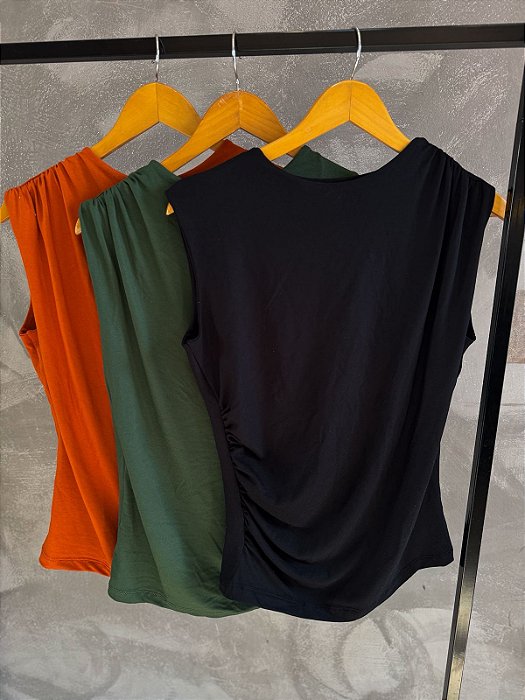 Regata  MUSCLE drapeada basic