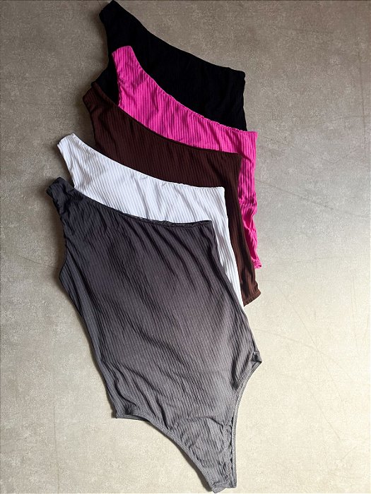 Body nula manga canelado