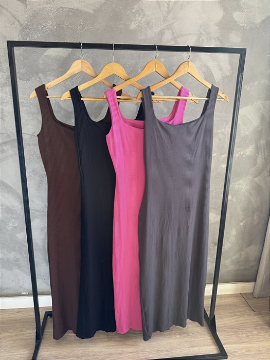 Vestido Midi canelado PAOLA