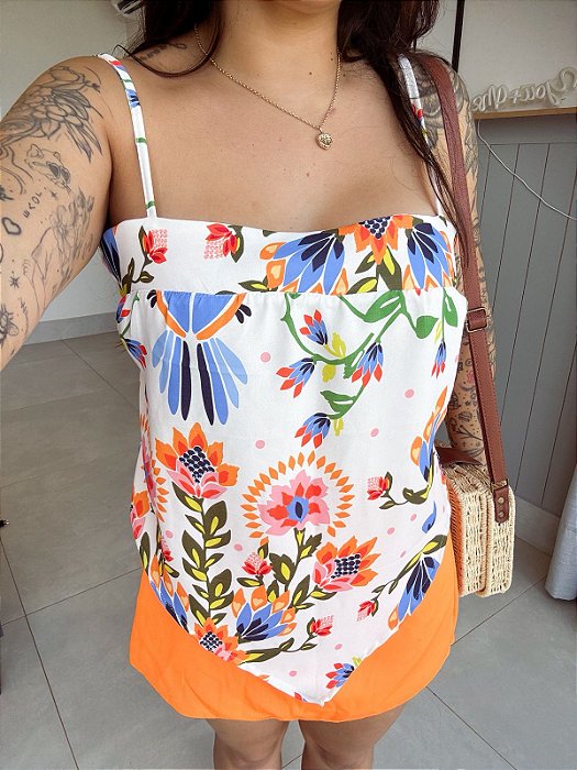 BLUSA LENÇO TROPICAL