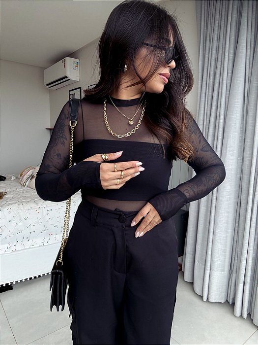 BLUSA TULE DEDINHO
