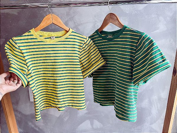 CROPPED BRASIL LISTRAS