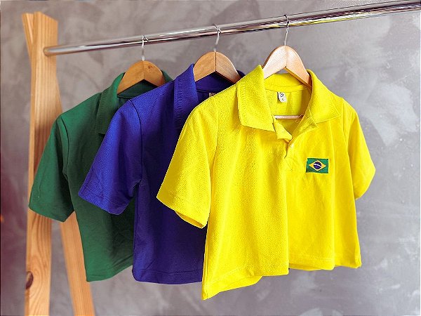 CROPPED POLO BRASIL