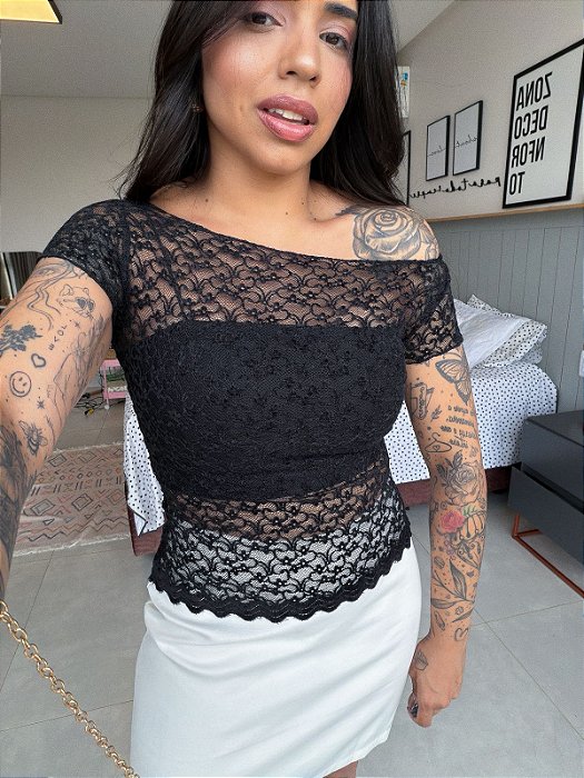 BLUSA DE RENDA FLORENCE