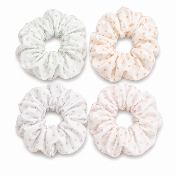 SCRUNCHIE CORAÇÕEZINHOS
