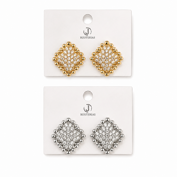 BRINCO FLOR STRASS COM PEROLA