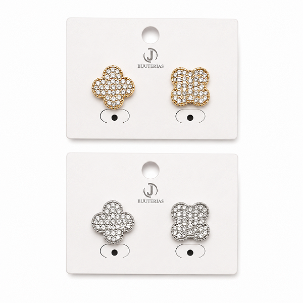 BRINCO FLOR COM STRASS