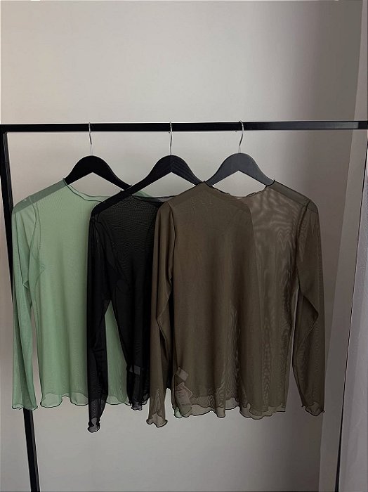 BLUSA DE TULE GOLA SOFT