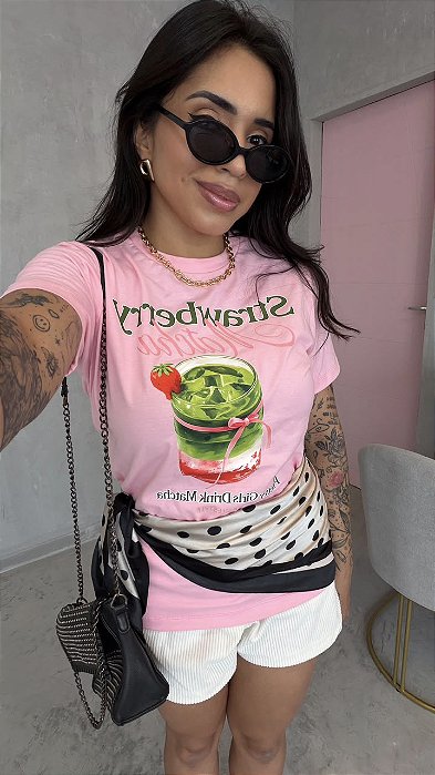 T-SHIRT STRAWBERRY MATCHA
