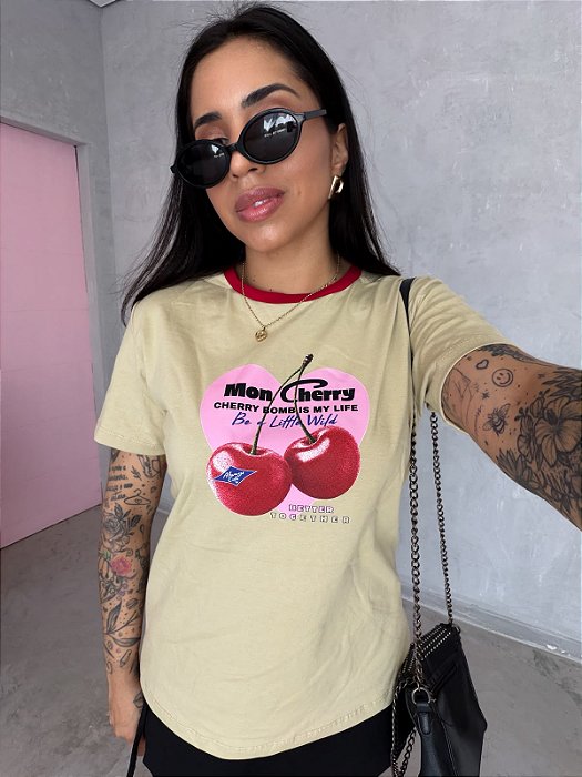 T-SHIRT MON CHERRY