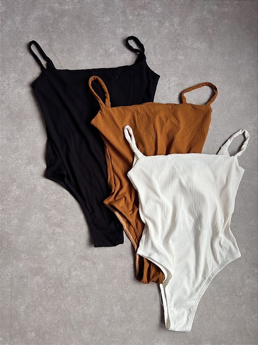 Body Alça Decote Reto