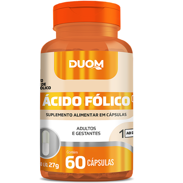 VITAMINA B9 ACIDO FOLICO 60 CAPSULAS DE 450MG DUOM