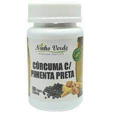 CURCUMA COM PIMENTA PRETA 60 CAPSULAS 500MG FITOGREEN