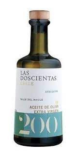 AZEITE DE OLIVA CHILENO EXTRA VIRGEM 500ML ACIDEZ 02 LAS DOSCIENTAS ARBEQUINA