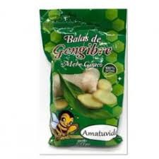 BALA DE GENGIBRE COM GUACO E MEL 50G AMATUVIDA
