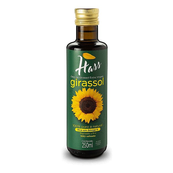 OLEO DE GIRASSOL EXTRA VIRGEM 250ML HASS