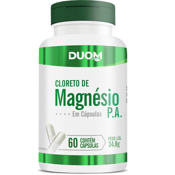 CLORETO DE MAGNESIO PA 60 CAPSULAS 580MG DUOM