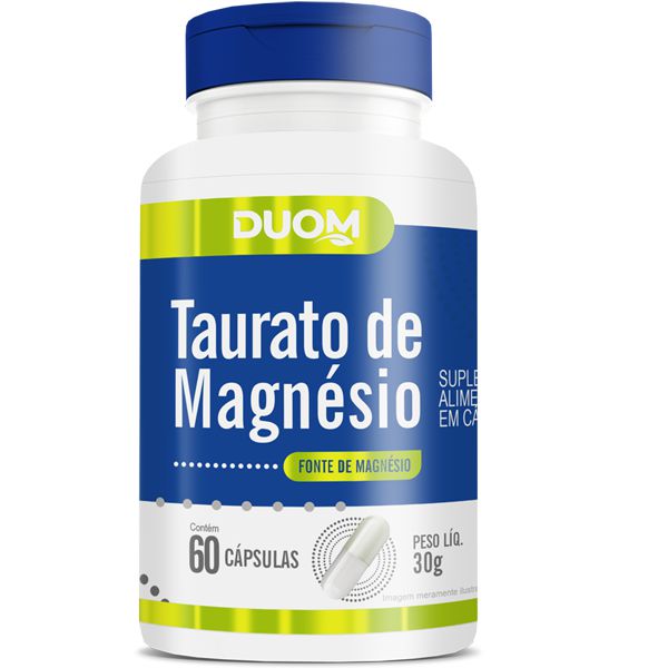 TAURATO DE MAGNESIO 60 CAPSULAS DE 500MG DUOM