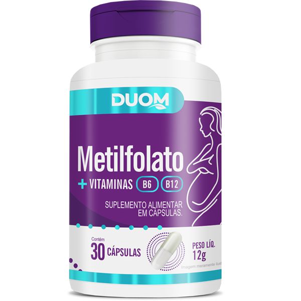 METILFOLATO VITAMINAS B6 B12 30 CAPSULAS 400MG DUOM