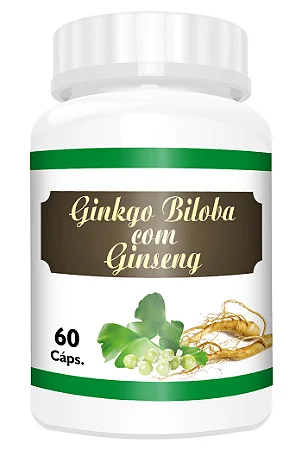 GINKGO BILOBA COM GINSENG 60 CAPSULAS 500MG FITOGREEN