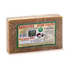 RAPADURA MINEIRA COM COCO 400G CASTILHO
