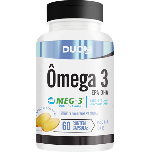 OMEGA 3 OLEO DE PEIXE 60 CAPSULAS 1000MG DUOM