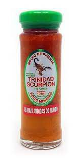 PIMENTA TRINIDAD SCORPION NO AZEITE MACERADA 100ML FOGO MINEIRO