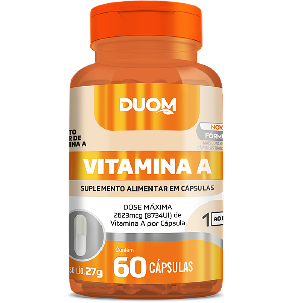 VITAMINA A RETINOL 60 CAPSULAS 450MG 2000 UI DUOM