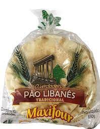 PAO SIRIO ARABE TRADICIONAL COM 12 UNIDADES MAXIFOUR NAO ENVIAMOS VIA CORREIOS REFRIGERADO