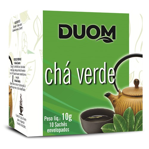 CHA VERDE IMPORTADO 10 SACHES DUOM CAMELLIA SINENSIS