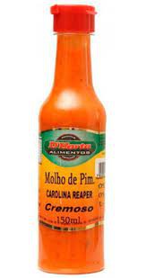 MOLHO CREMOSO CAROLINA REAPER 150ML D HORTA ALIMENTOS