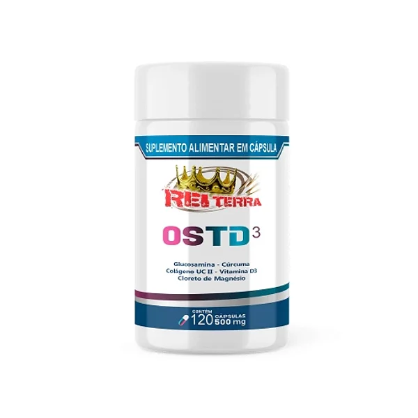 OSTD CURCUMA COLAGENO MAGNESIO GLICOSAMINA 120 CAPSULAS 500MG REI TERRA