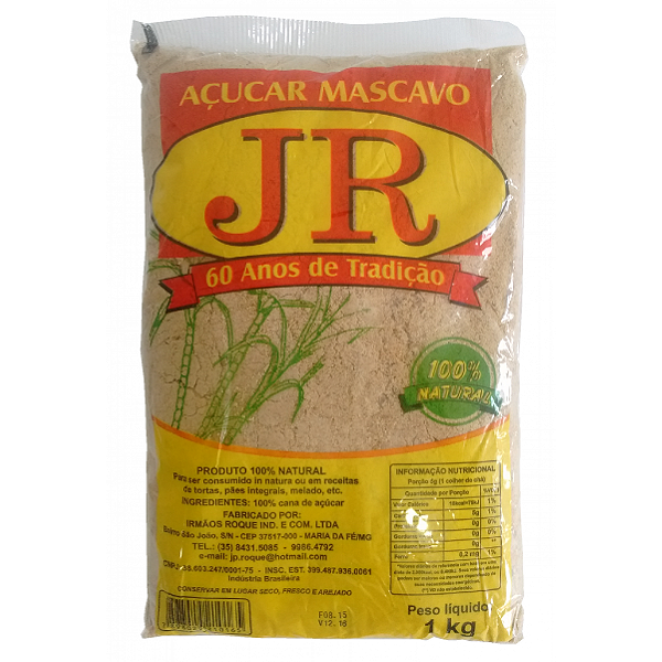 ACUCAR MASCAVO NATURAL JR 1KG