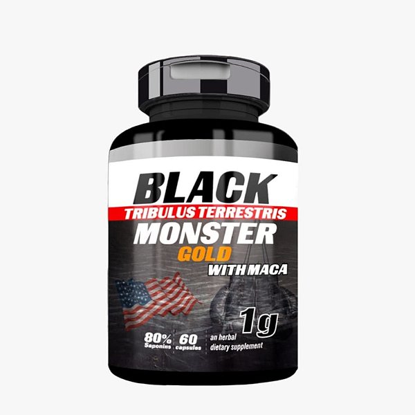 BLACK MONSTER TRIBULUS COM MACA PERUANA 90 CAPSULAS 1000MG