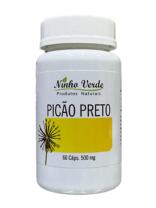 PICAO PRETO 60 CAPSULAS DE 500MG NINHO VERDE BIDENS PILOSA