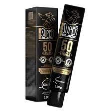 POMADA MASSAGEADORA SUPER BLACK 50 ERVAS 150G KINATURE