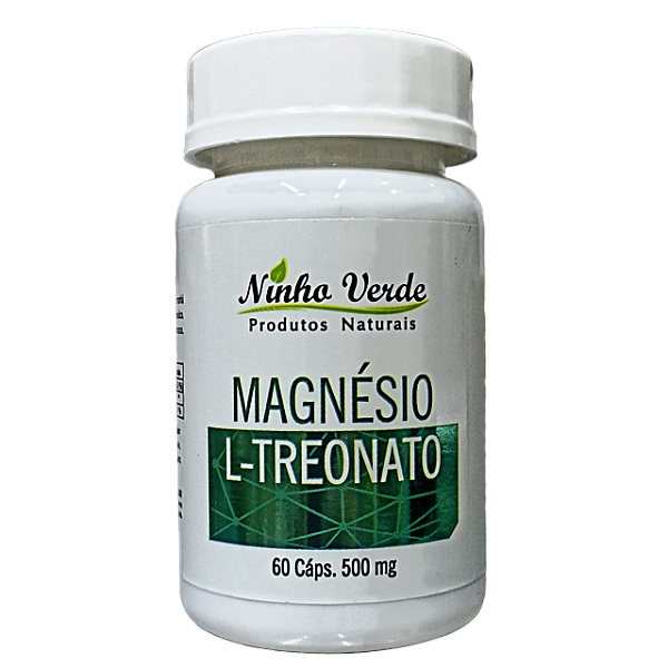 MAGNESIO L TREONATO 60 CAPSULAS 500MG NINHO VERDE