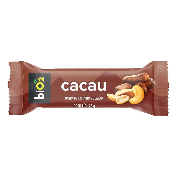 BARRA DE CASTANHAS E CACAU 25G BIO2 VALIDADE 30 07 26